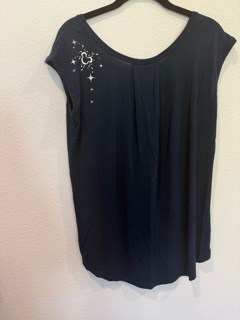 Disneyland 65th Anniversary Navy Blue Top Size Small Retro Happiest Place - Picture 7 of 7